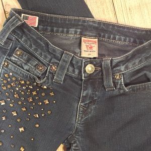 True Religion Embellished Skinny Jeans Like New ❤️